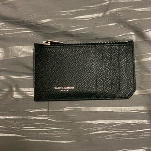 Saint Laurent card case in Nero